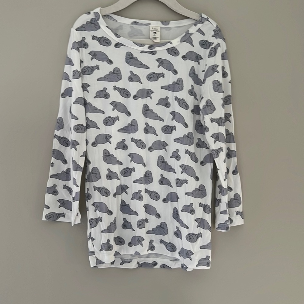 Kate Quinn Bamboo Seals Long Sleeve Tee 6Y